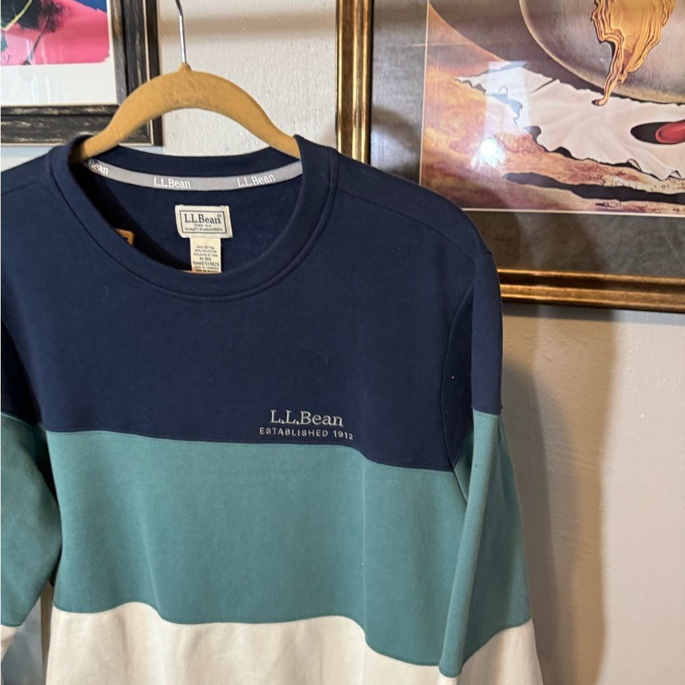 L.L. Bean Colorblock Sweatshirt - Picture 5 of 9